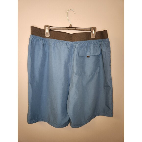 Prana Mojo Shorts Men's XXL Blue Elastic Waist Performance Quick‎ Dry Hiking 10" - Picture 2 of 6